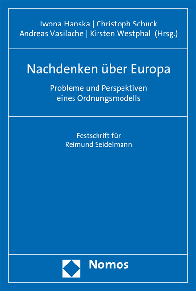 Cover of book: Nachdenken über Europa