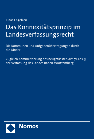 Cover of book: Das Konnexitätsprinzip im Landesverfassungsrecht
