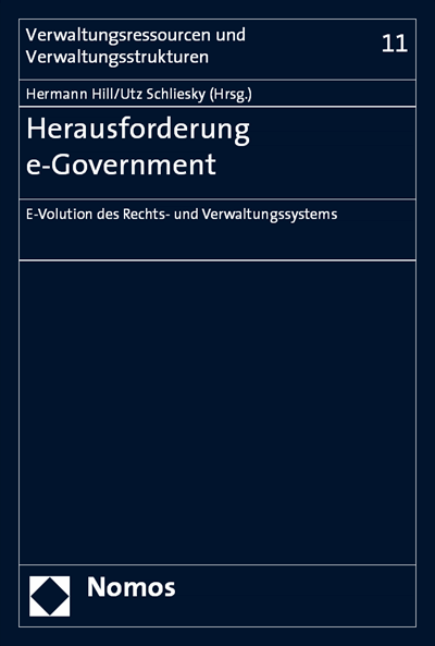 Cover of book: Herausforderung e-Government