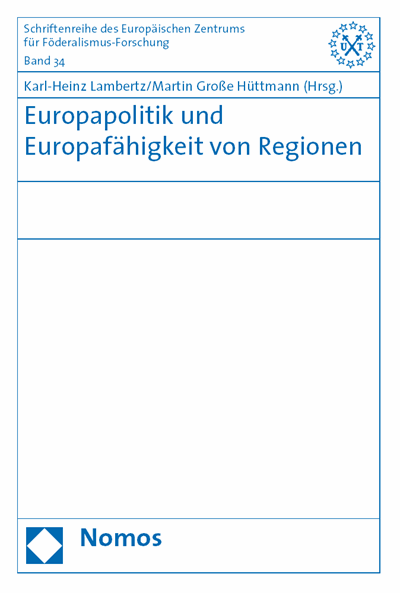 Cover des Buchs: Europapolitik und Europafähigkeit von Regionen