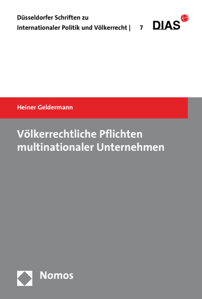 Cover of book: Völkerrechtliche Pflichten multinationaler Unternehmen