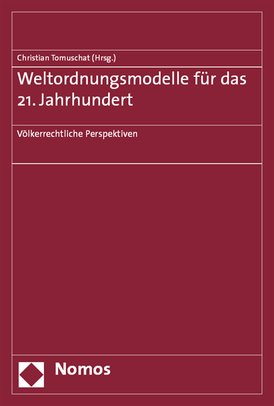 Cover des Buchs: Weltordnungsmodelle für das 21. Jahrhundert