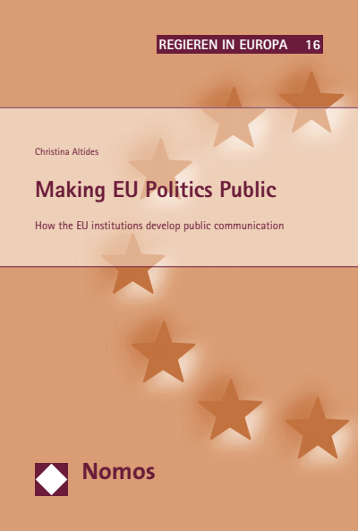 Cover of book: Making EU Politics Public