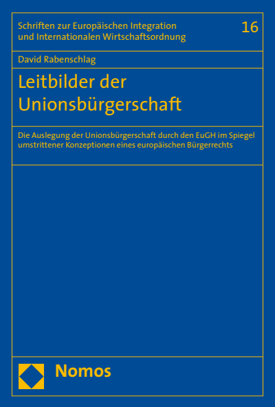 Cover of book: Leitbilder der Unionsbürgerschaft