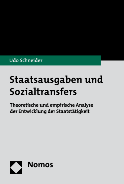Cover of book: Staatsausgaben und Sozialtransfers