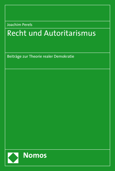 Cover of book: Recht und Autoritarismus