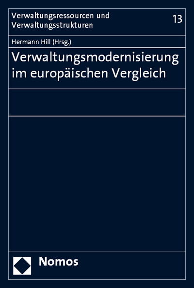 Cover of book: Verwaltungsmodernisierung im europäischen Vergleich