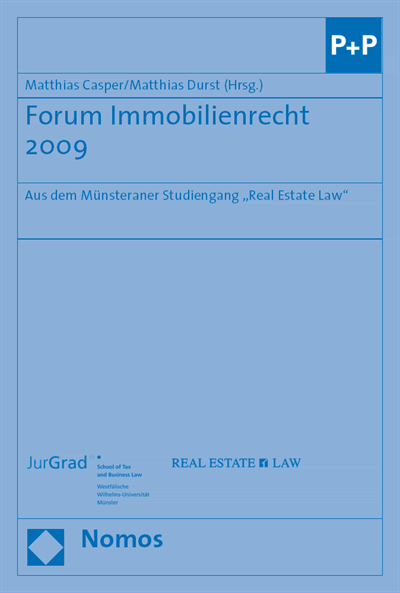 Cover des Buchs: Forum Immobilienrecht 2009
