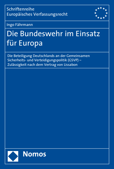 Cover des Buchs: Die Bundeswehr im Einsatz für Europa