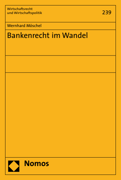 Cover of book: Bankenrecht im Wandel