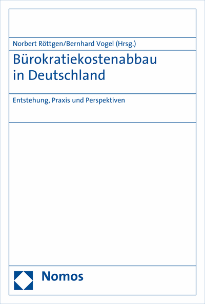 Cover des Buchs: Bürokratiekostenabbau in Deutschland