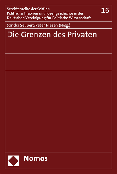 Cover of book: Die Grenzen des Privaten