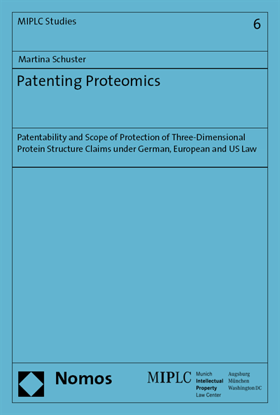 Cover des Buchs: Patenting Proteomics