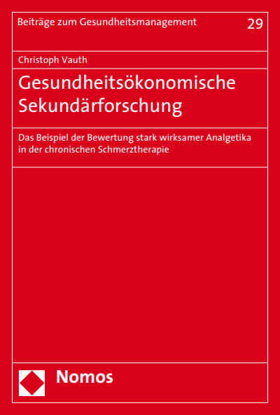 Cover des Buchs: Gesundheitsökonomische Sekundärforschung