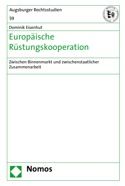Cover of book: Europäische Rüstungskooperation