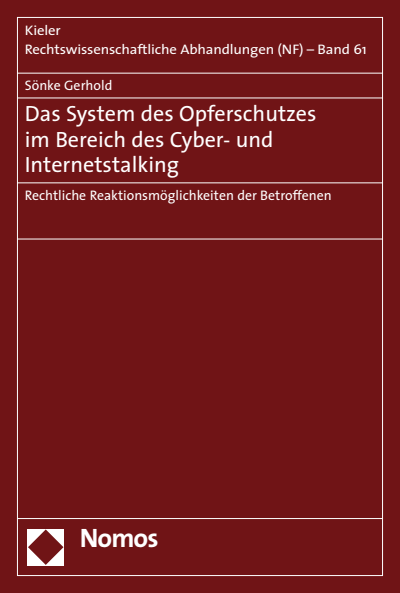 Cover des Buchs: Das System des Opferschutzes im Bereich des Cyber- und Internetstalking