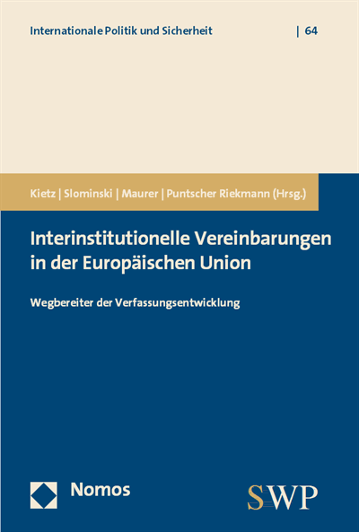 Cover des Buchs: Interinstitutionelle Vereinbarungen in der Europäischen Union