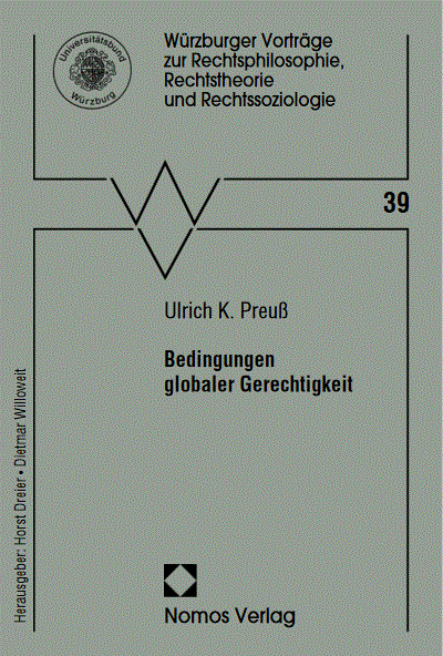 Cover of book: Bedingungen globaler Gerechtigkeit