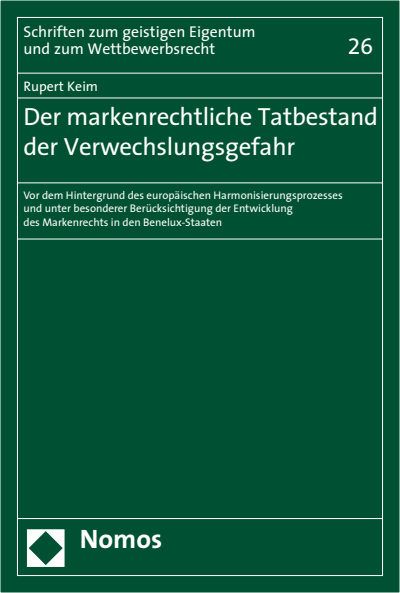Cover of book: Der markenrechtliche Tatbestand der Verwechslungsgefahr