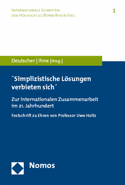Cover des Buchs: 'Simplizistische Lösungen verbieten sich'