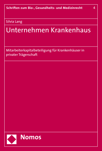 Cover of book: Unternehmen Krankenhaus