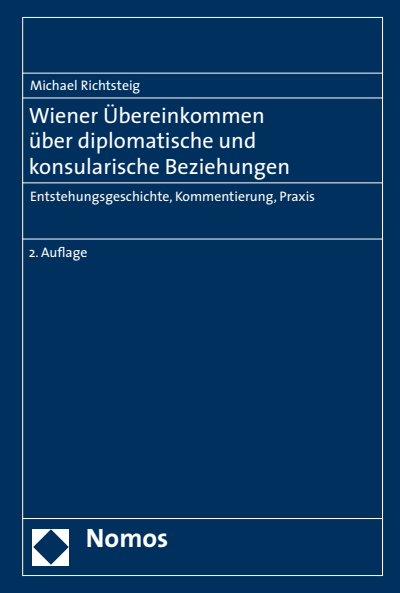 Cover des Buchs: Wiener Übereinkommen über diplomatische und konsularische Beziehungen