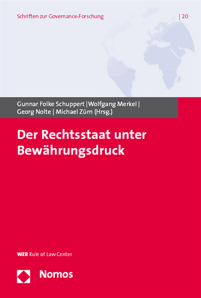 Cover of book: Der Rechtsstaat unter Bewährungsdruck