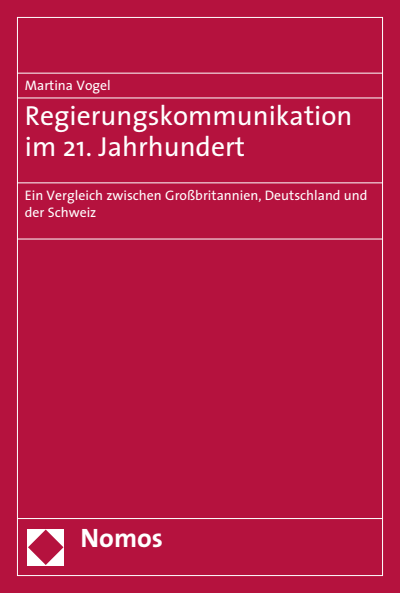 Cover of book: Regierungskommunikation im 21. Jahrhundert