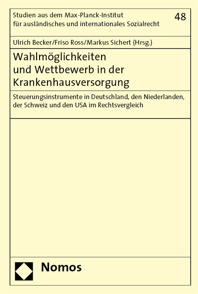 Cover of book: Wahlmöglichkeiten und Wettbewerb in der Krankenhausversorgung