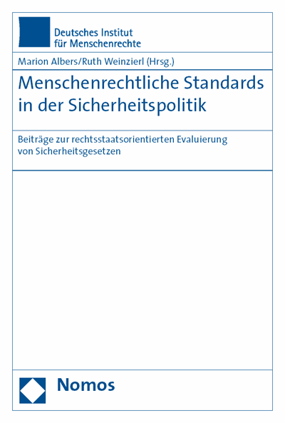Cover of book: Menschenrechtliche Standards in der Sicherheitspolitik