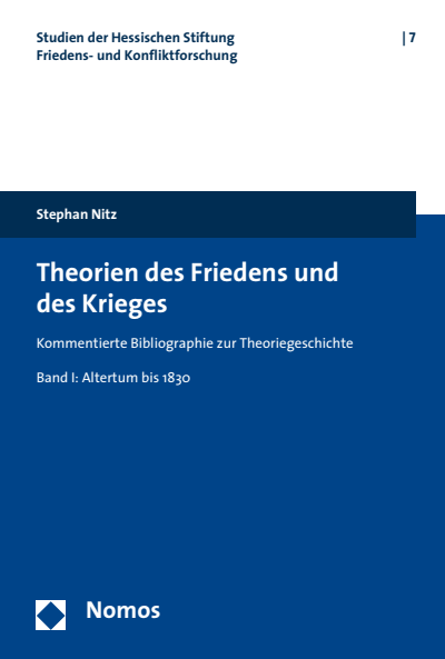 Cover des Buchs: Theorien des Friedens und des Krieges