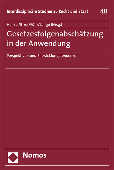 Cover of book: Gesetzesfolgenabschätzung in der Anwendung