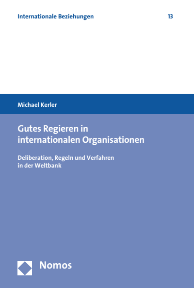 Cover des Buchs: Gutes Regieren in internationalen Organisationen