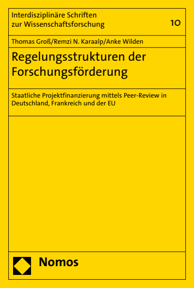 Cover des Buchs: Regelungsstrukturen der Forschungsförderung