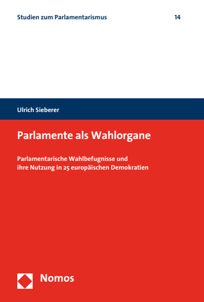 Cover of book: Parlamente als Wahlorgane