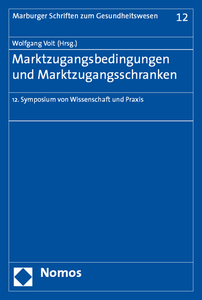 Cover of book: Marktzugangsbedingungen und Marktzugangsschranken