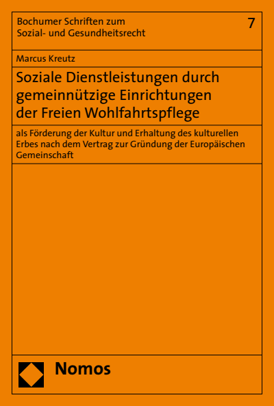 Cover des Buchs: Soziale Dienstleistungen durch gemeinnützige Einrichtungen der Freien Wohlfahrtspflege