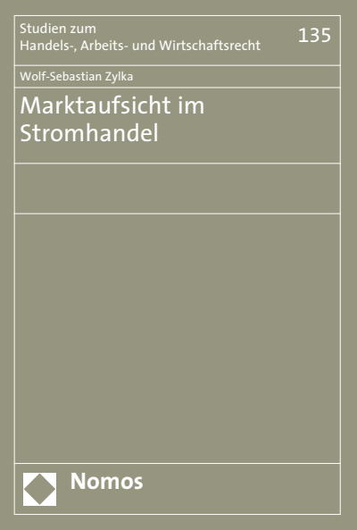 Cover des Buchs: Marktaufsicht im Stromhandel