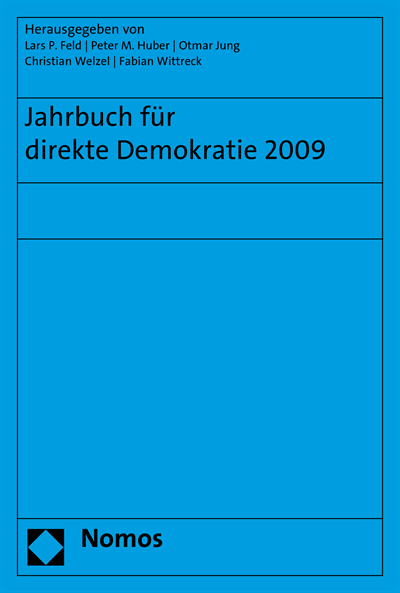 Cover des Buchs: Jahrbuch für direkte Demokratie 2009