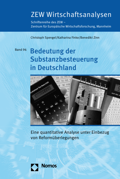 Cover of book: Bedeutung der Substanzbesteuerung in Deutschland
