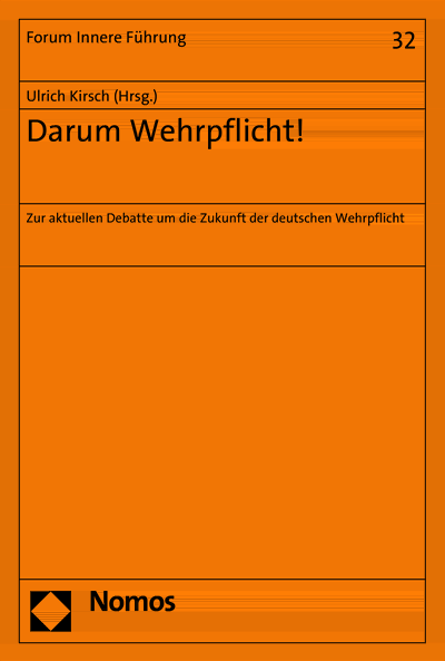 Cover des Buchs: Darum Wehrpflicht!