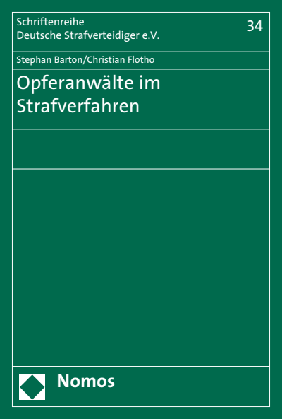 Cover of book: Opferanwälte im Strafverfahren