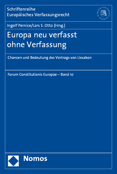 Cover des Buchs: Europa neu verfasst ohne Verfassung