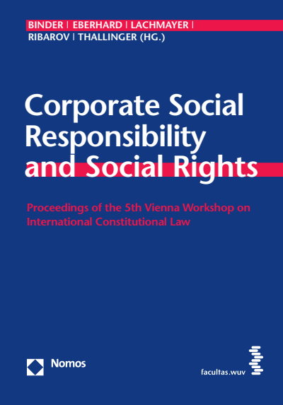 Cover of book: Corporate Social Responsibility and Social Rights