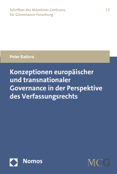 Cover of book: Konzeptionen europäischer und transnationaler Governance in der Perspektive des Verfassungsrechts