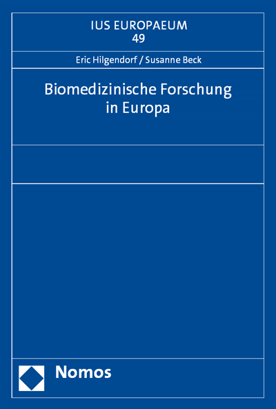 Cover des Buchs: Biomedizinische Forschung in Europa