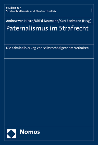 Cover des Buchs: Paternalismus im Strafrecht