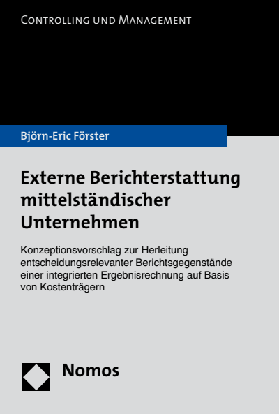 Cover of book: Externe Berichterstattung mittelständischer Unternehmen