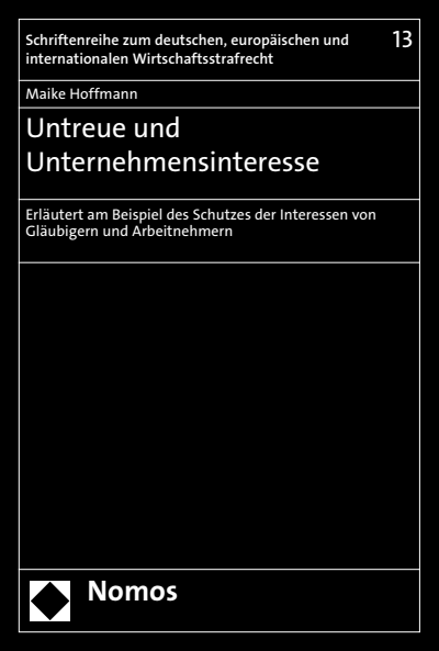 Cover of book: Untreue und Unternehmensinteresse
