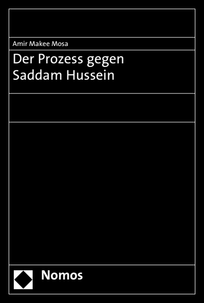 Cover des Buchs: Der Prozess gegen Saddam Hussein